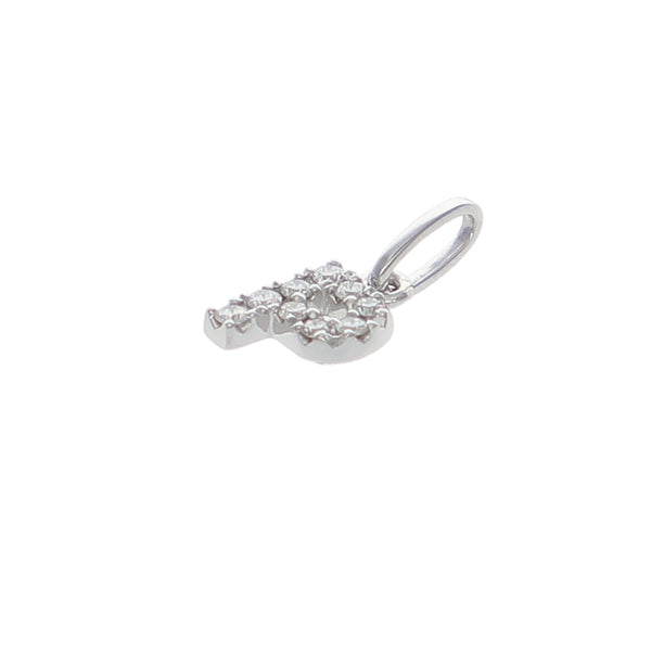 Colgante Oro Blanco y Brillantes CL-14158