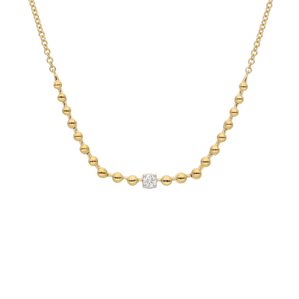 Collar Oro Amarillo y Brillantes CO-14163