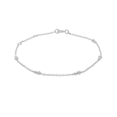 Pulsera Oro Blanco y Brillantes PU-14165