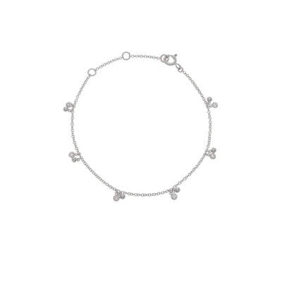 Pulsera Oro Blanco y Brillantes PU-14166