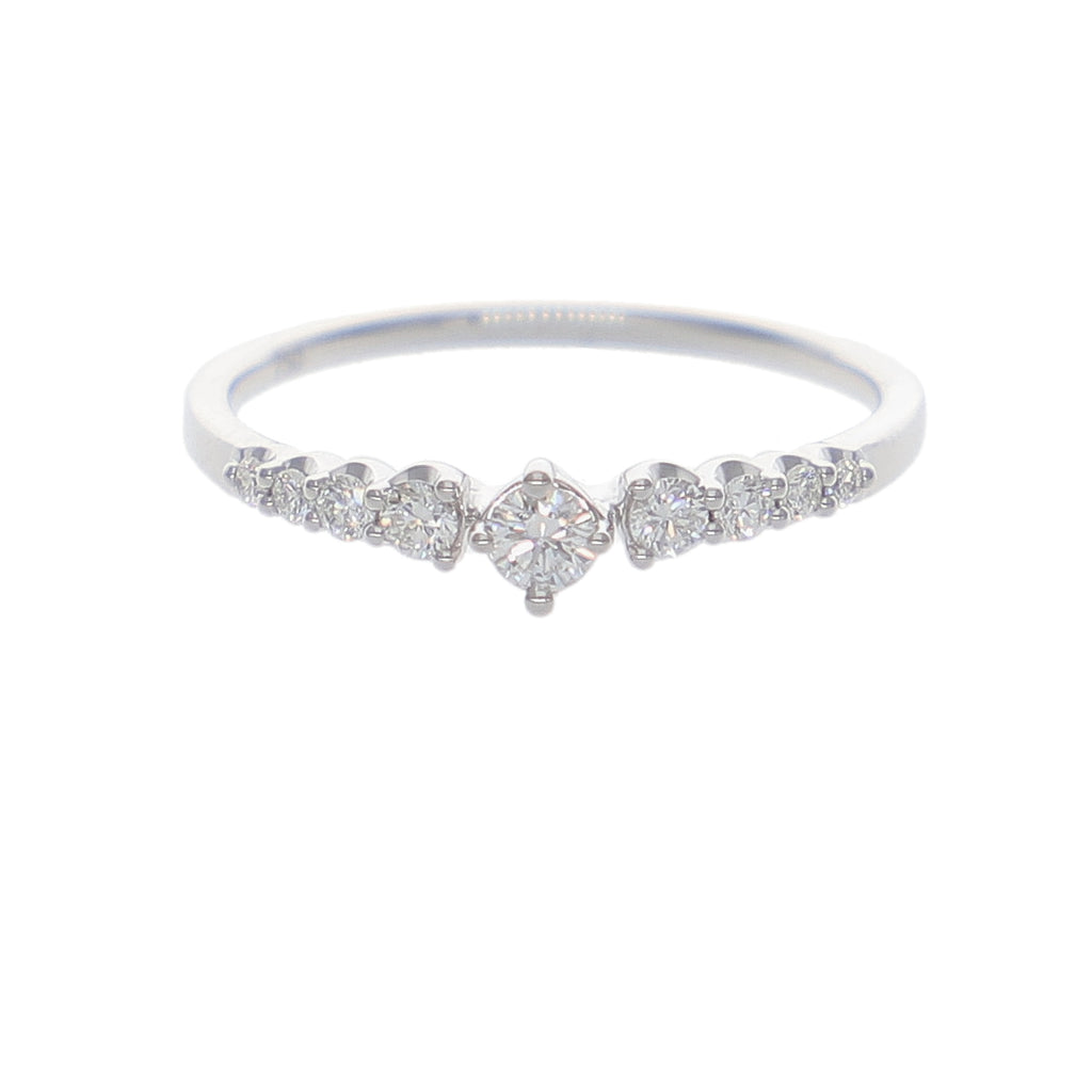 Anillo Oro Blanco y Brillantes AN-14167