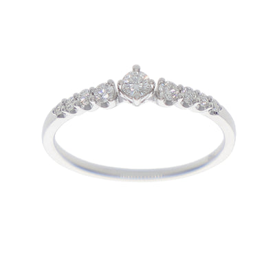 Anillo Oro Blanco y Brillantes AN-14167