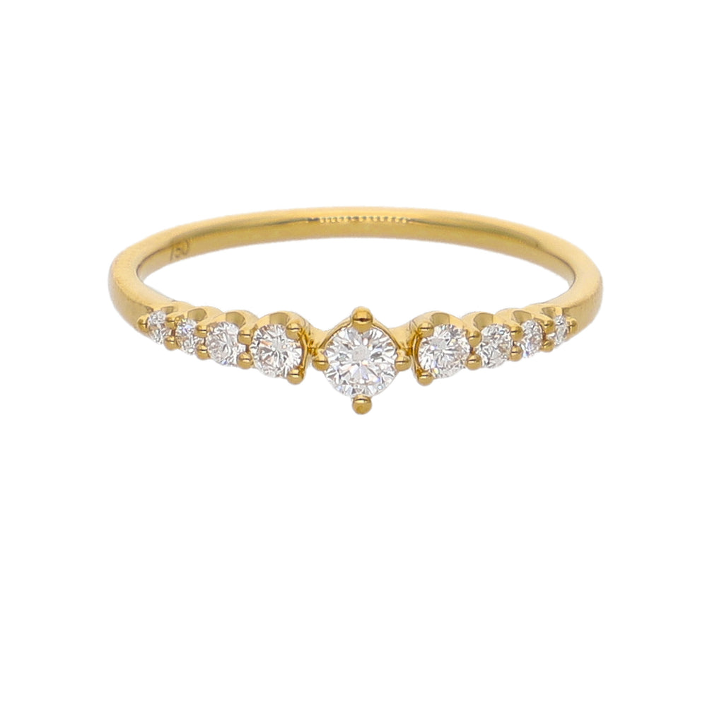 Anillo Oro Amarillo y Brillantes AN-14168