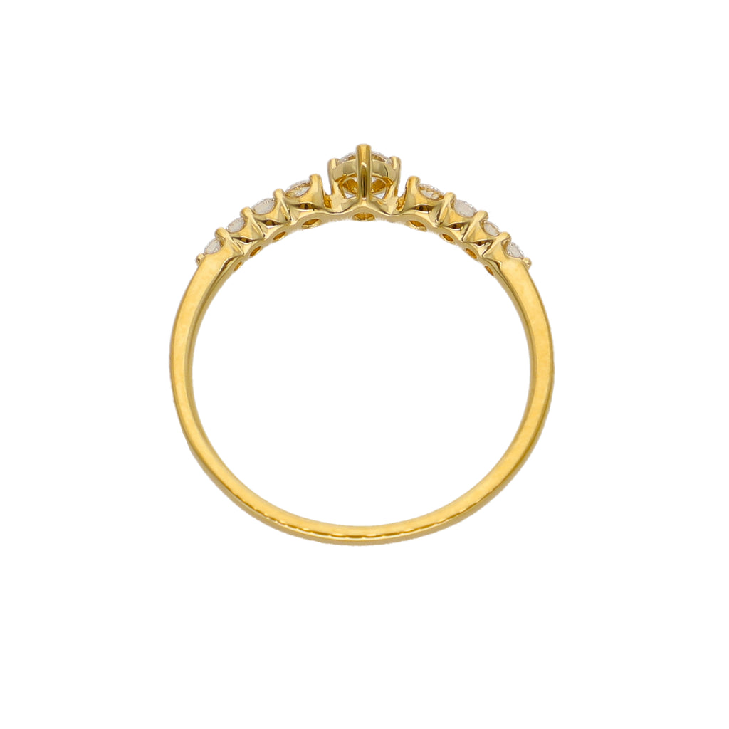 Anillo Oro Amarillo y Brillantes AN-14168