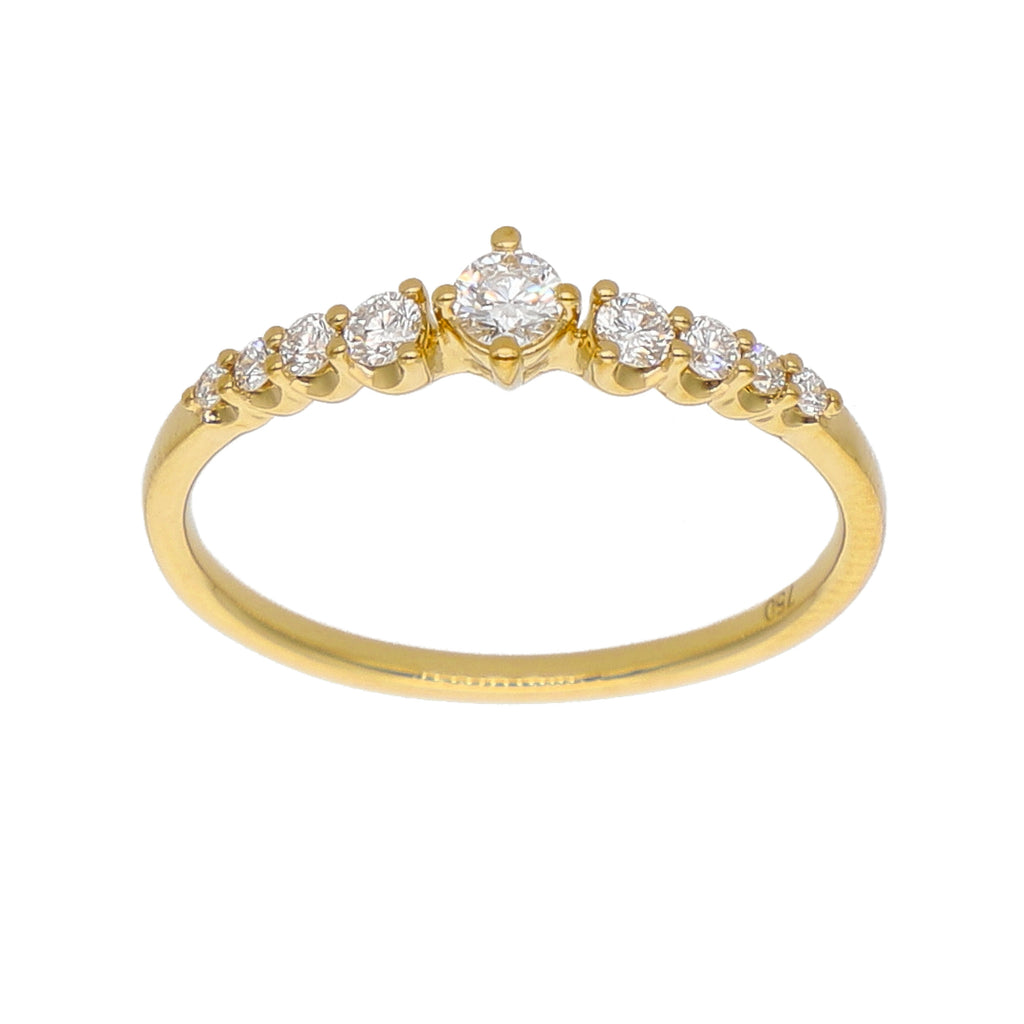 Anillo Oro Amarillo y Brillantes AN-14168