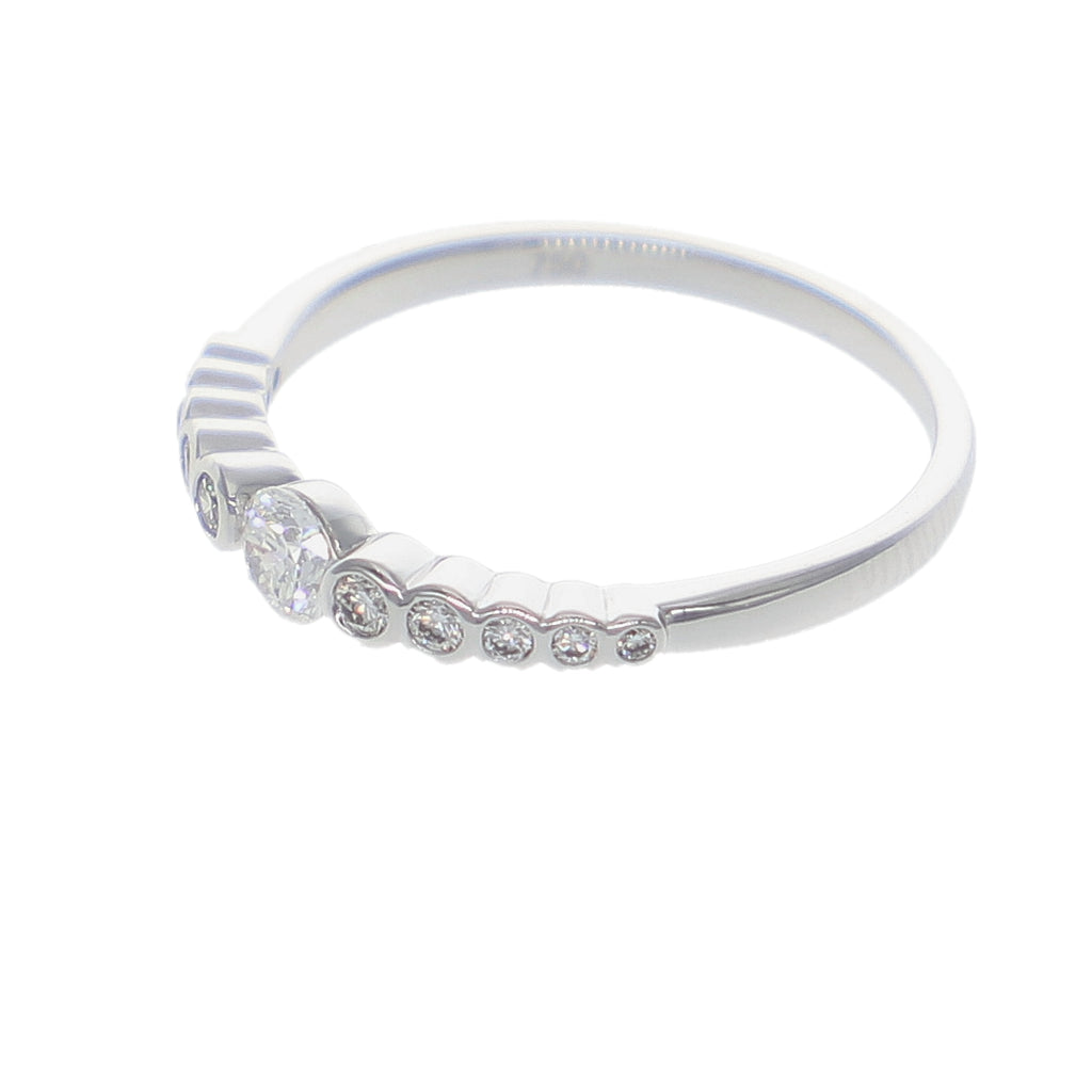 Anillo Oro Blanco y Brillantes AN-14169