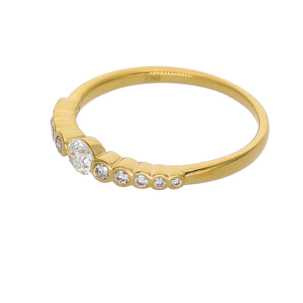 Anillo Oro Amarillo y Brillantes AN-14170
