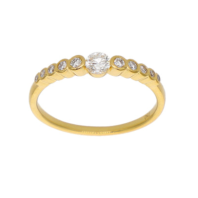 Anillo Oro Amarillo y Brillantes AN-14170