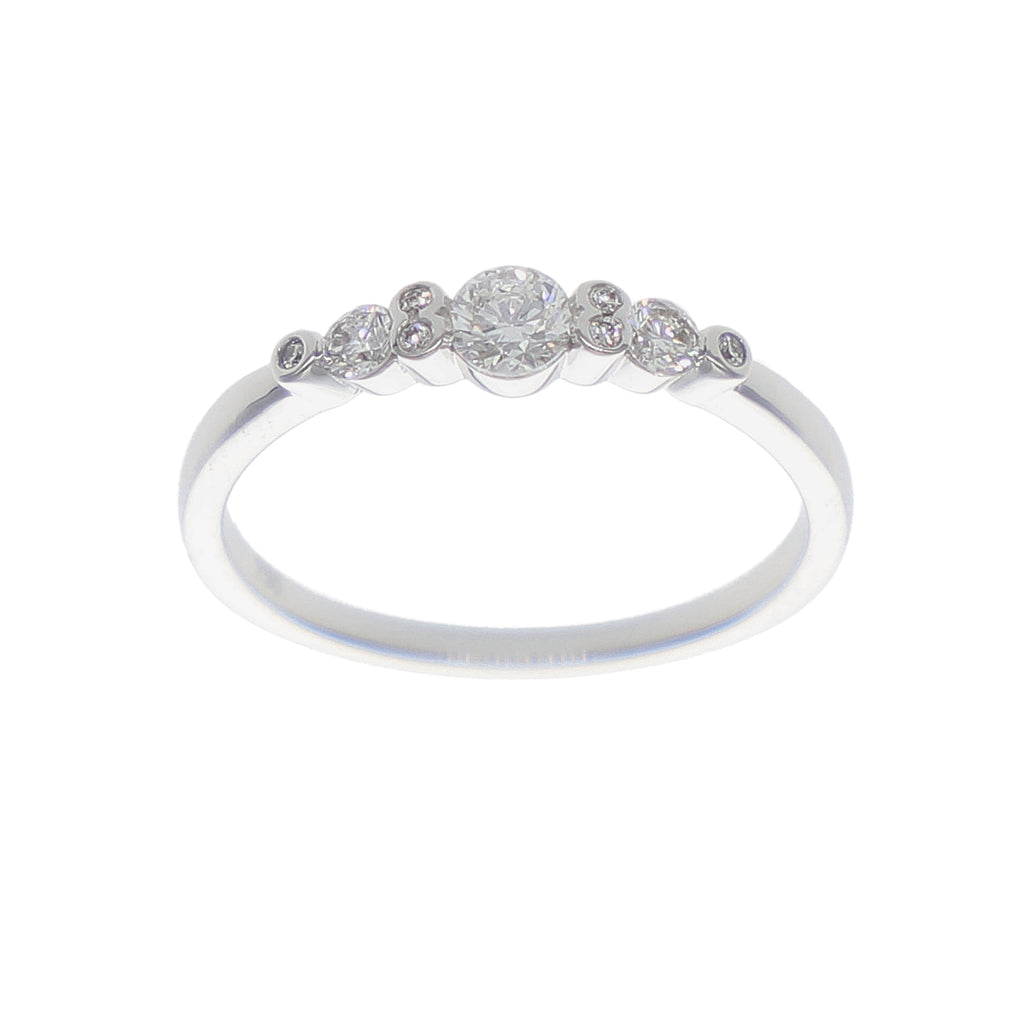 Anillo Oro Blanco y Brillantes AN-14171