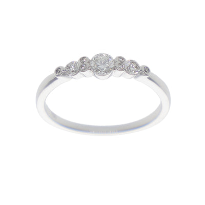 Anillo Oro Blanco y Brillantes AN-14171