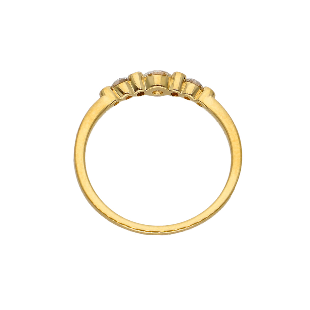 Anillo Oro Amarillo y Brillantes AN-14172