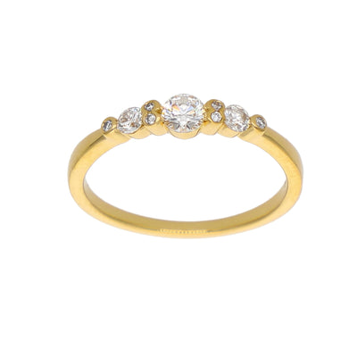 Anillo Oro Amarillo y Brillantes AN-14172