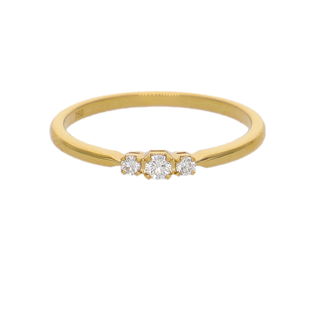 Anillo Oro Amarillo y Brillantes AN-14174