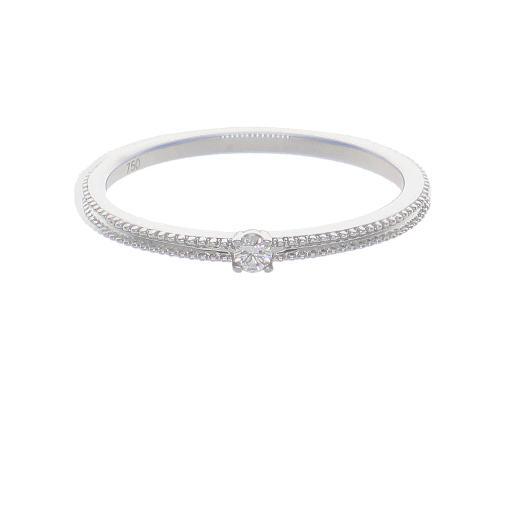 Anillo Oro Blanco y Brillantes AN-14175