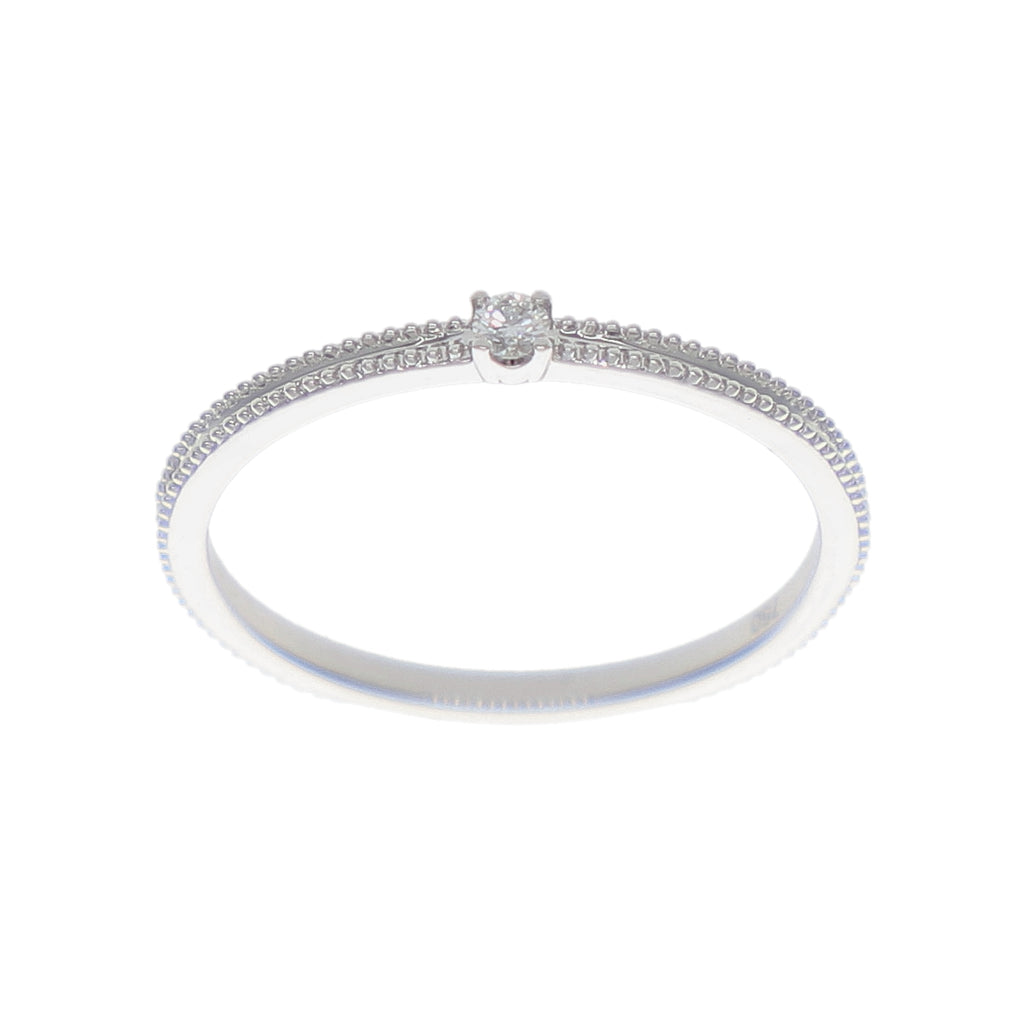 Anillo Oro Blanco y Brillantes AN-14175