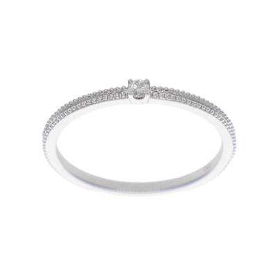 Anillo Oro Blanco y Brillantes AN-14175