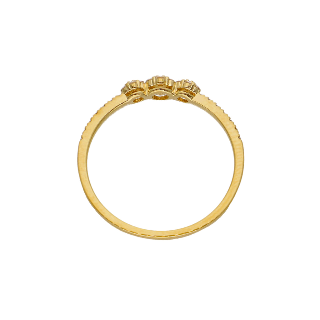 Anillo Oro Amarillo y Brillantes AN-14177