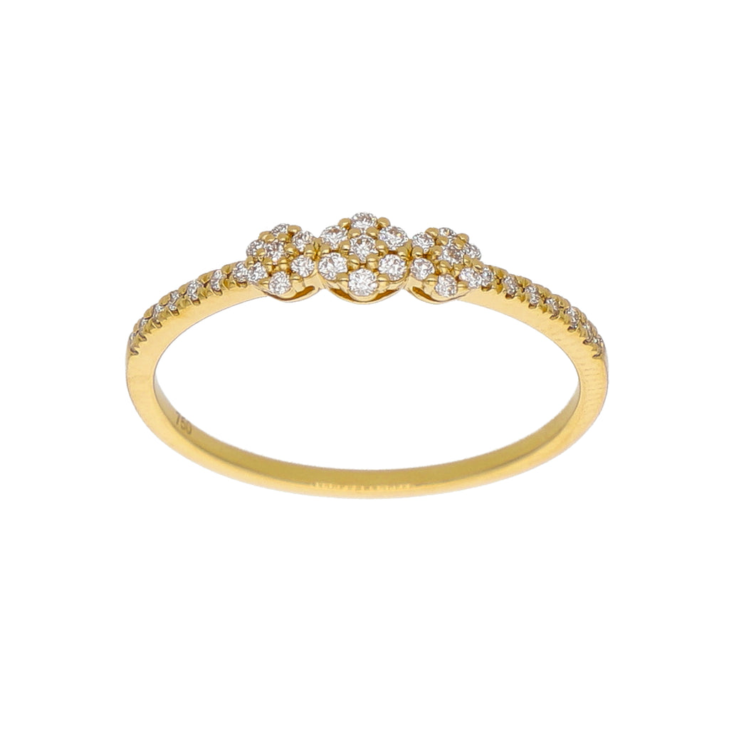 Anillo Oro Amarillo y Brillantes AN-14177