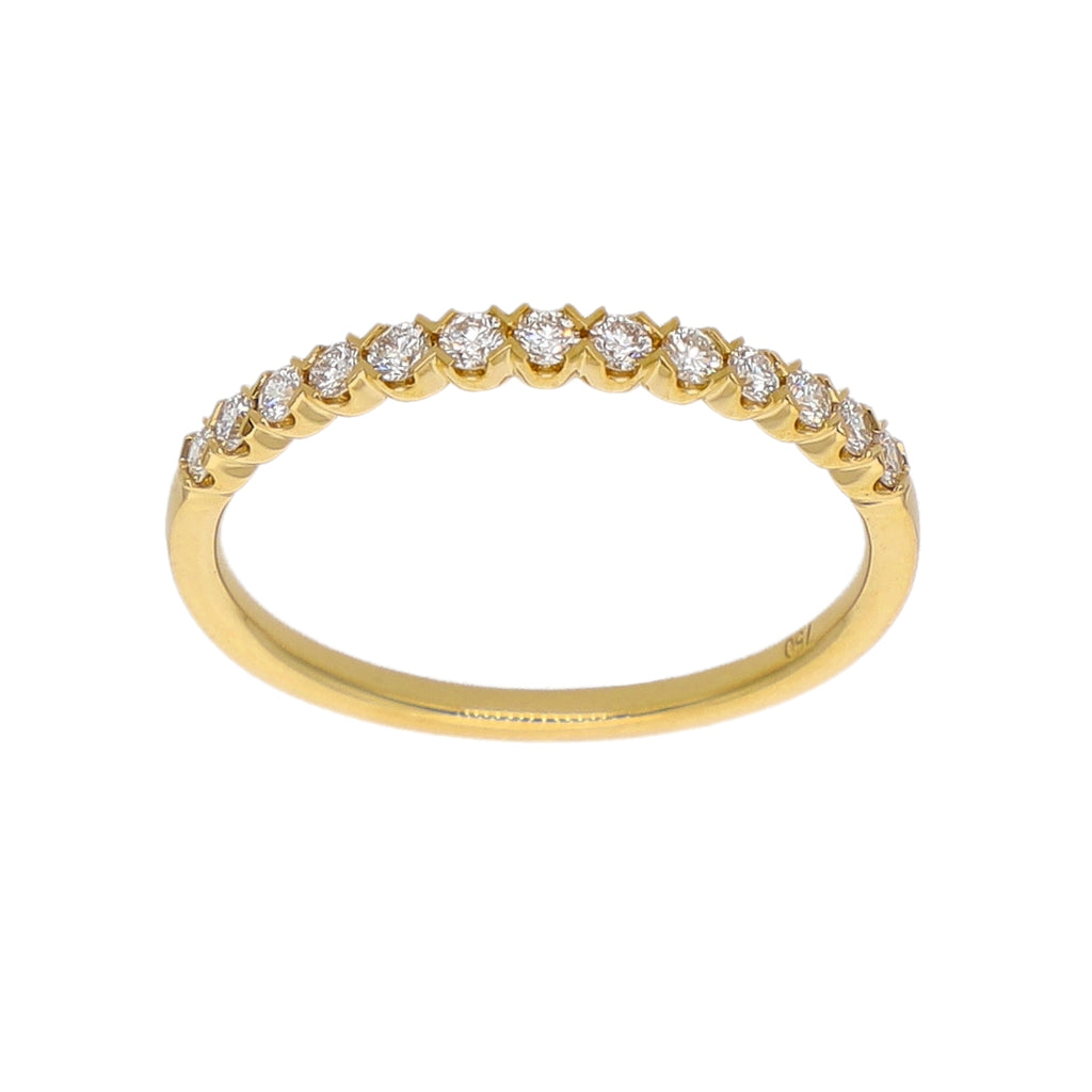Anillo Oro Amarillo y Brillantes AN-14180