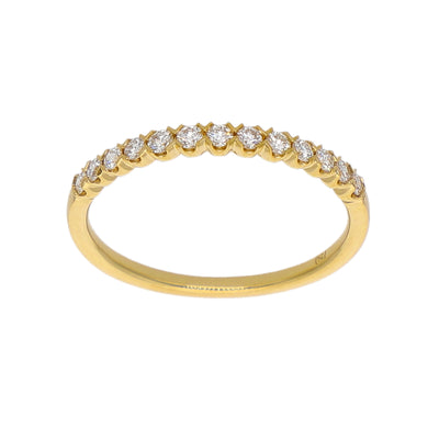 Anillo Oro Amarillo y Brillantes AN-14180