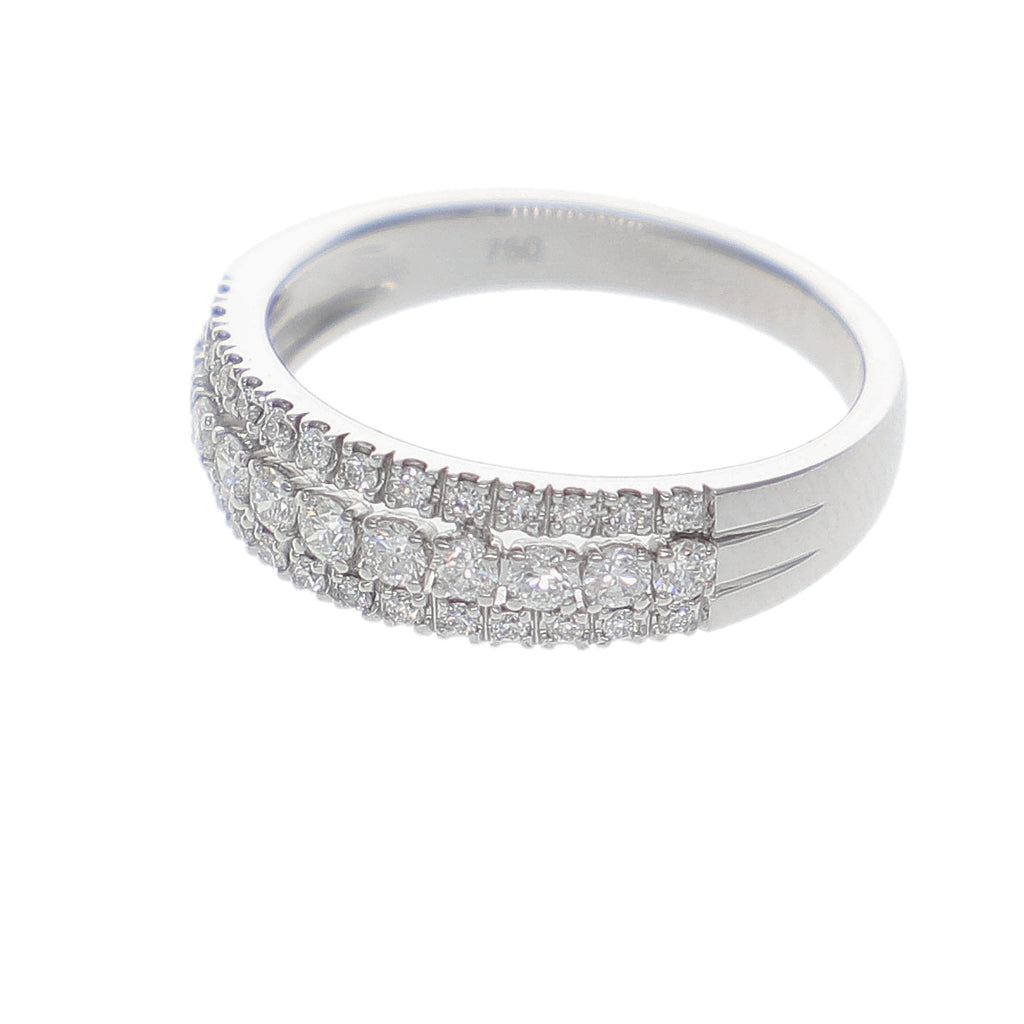 Anillo Oro Blanco y Brillantes AN-14183