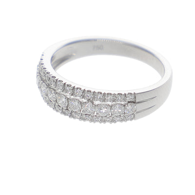 Anillo Oro Blanco y Brillantes AN-14183