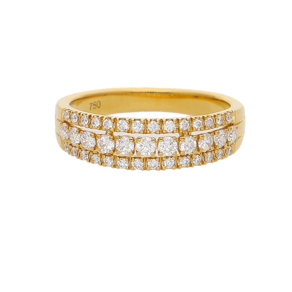 Anillo Oro Amarillo y Brillantes AN-14184