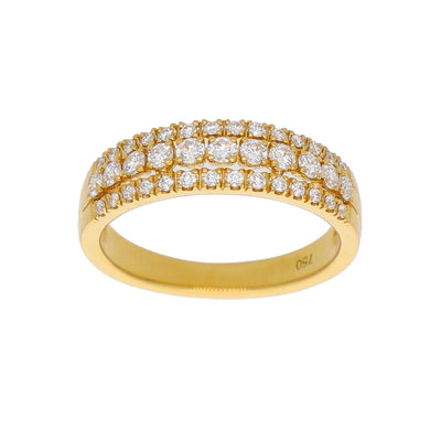 Anillo Oro Amarillo y Brillantes AN-14184