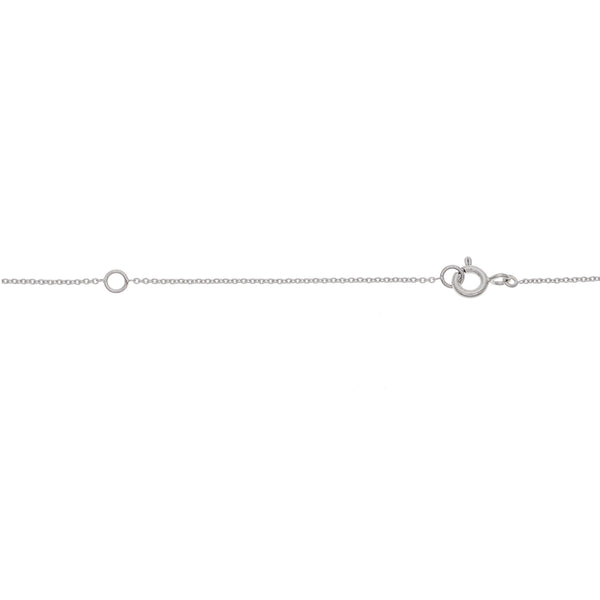 Collar Oro Blanco y Brillantes CO-14206