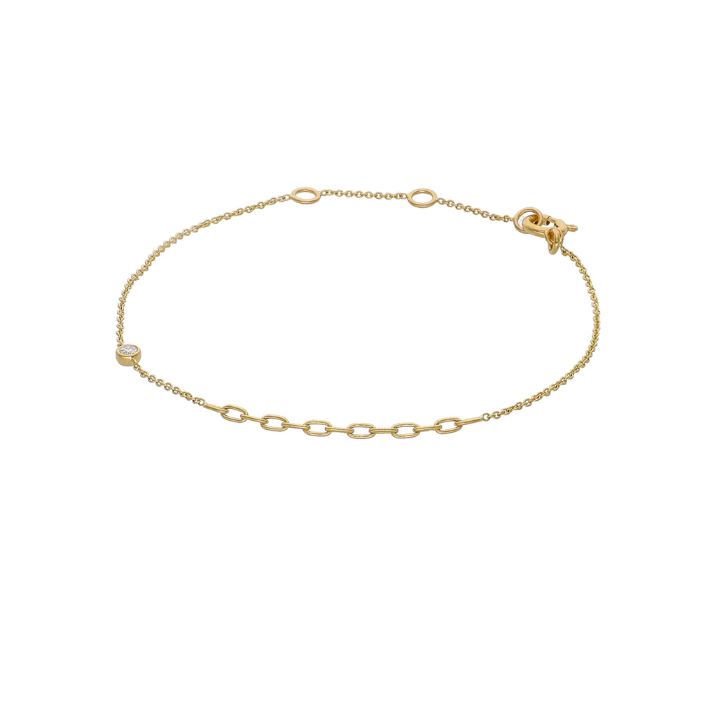 Pulsera Oro Amarillo y Brillantes PU-14209