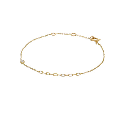 Pulsera Oro Amarillo y Brillantes PU-14209