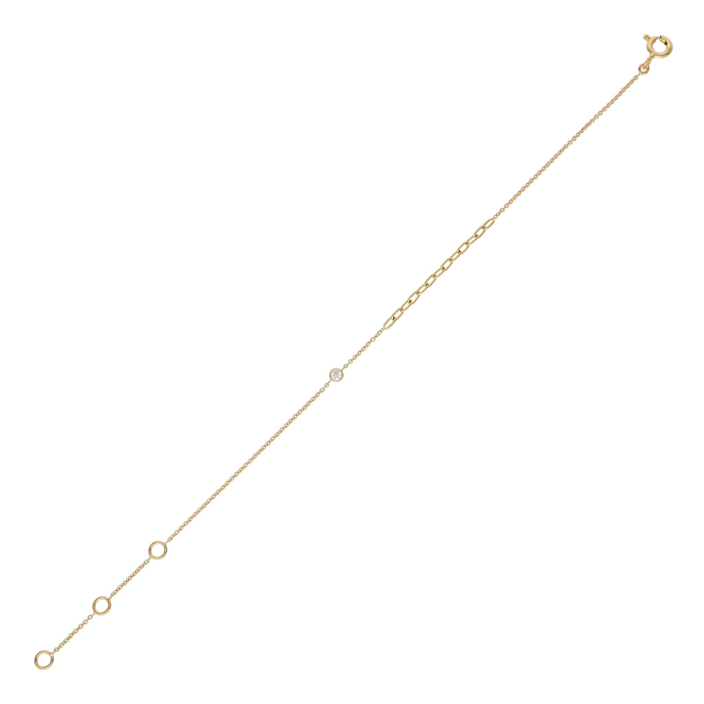 Pulsera Oro Amarillo y Brillantes PU-14209