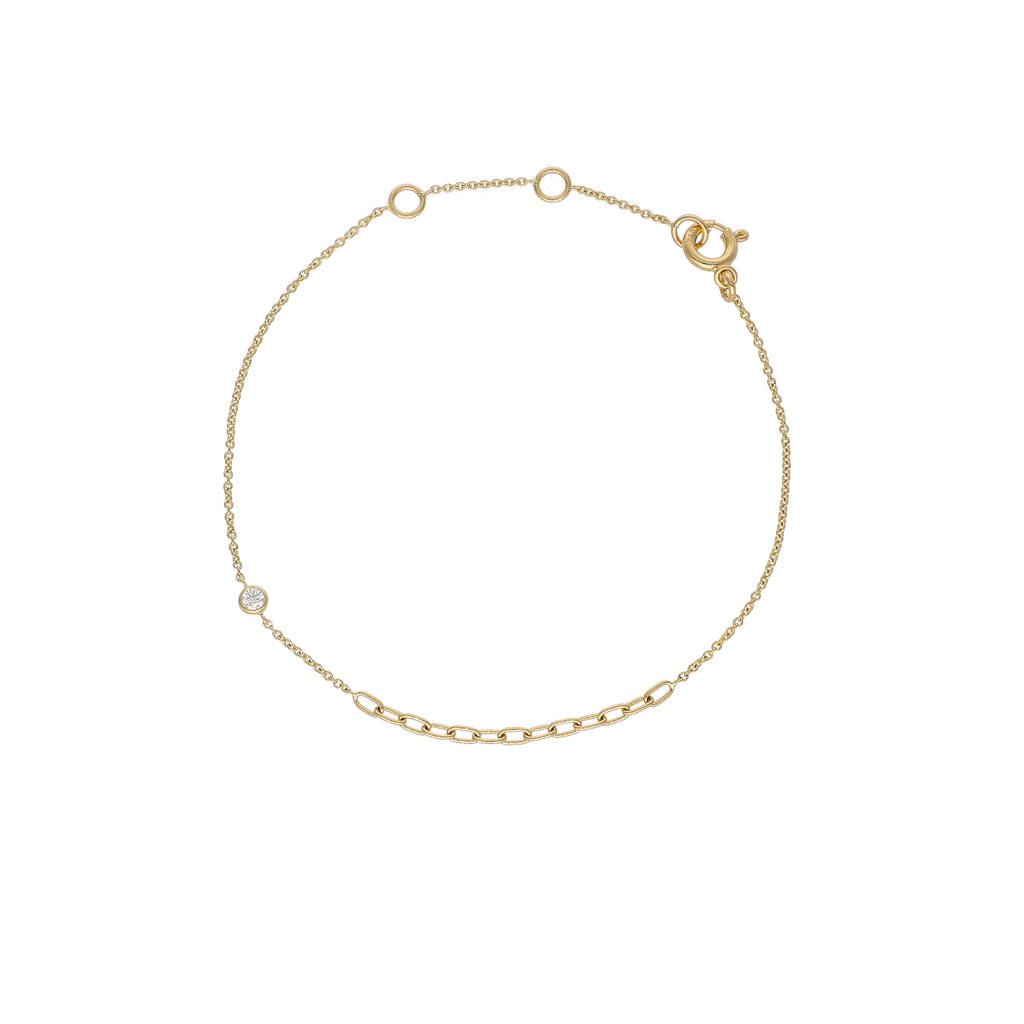 Pulsera Oro Amarillo y Brillantes PU-14209