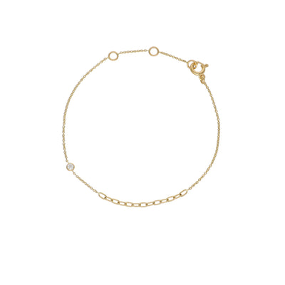 Pulsera Oro Amarillo y Brillantes PU-14209