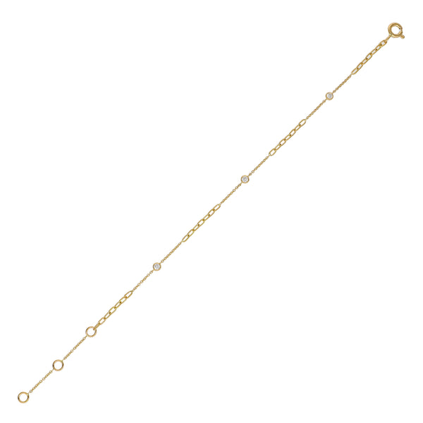 Pulsera Oro Amarillo y Brillantes PU-14211