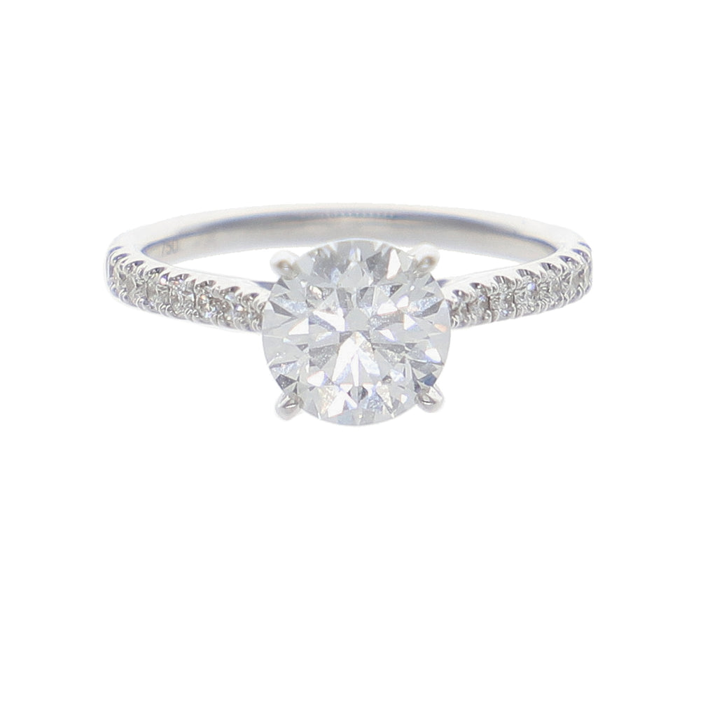 Anillo Oro Blanco y Brillantes Lab Grown AN-14212