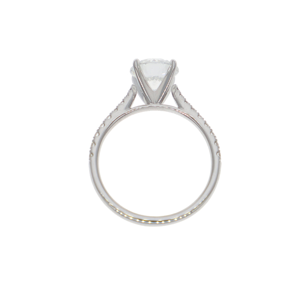 Anillo Oro Blanco y Brillantes Lab Grown AN-14212