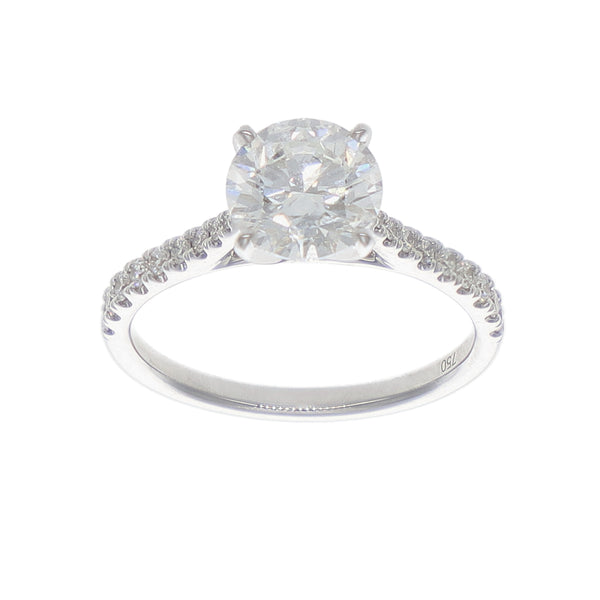 Anillo Oro Blanco y Brillantes Lab Grown AN-14212