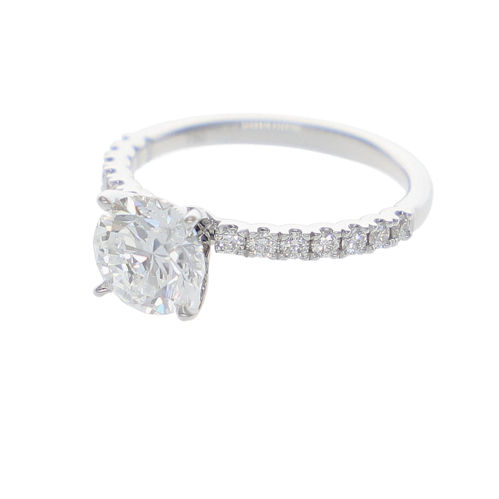 Anillo Oro Blanco y Brillantes Lab Grown AN-14213