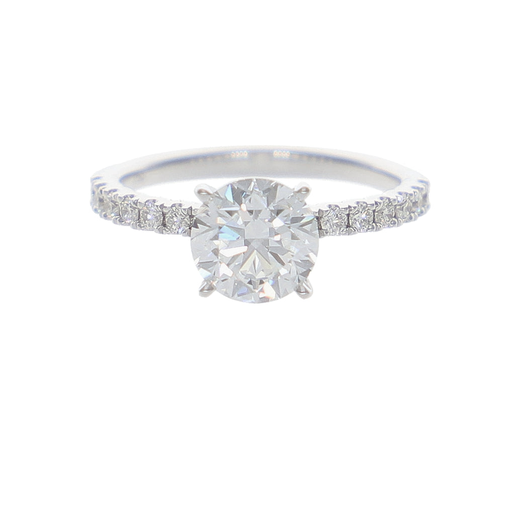 Anillo Oro Blanco y Brillantes Lab Grown AN-14213