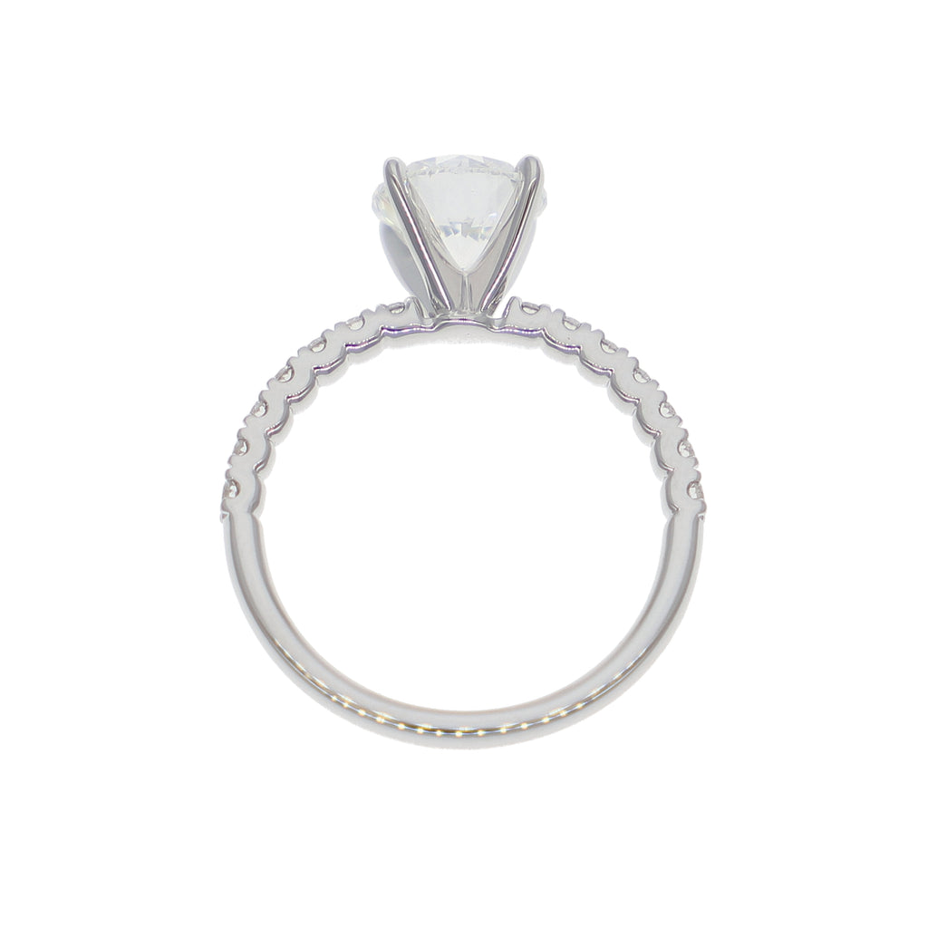 Anillo Oro Blanco y Brillantes Lab Grown AN-14213
