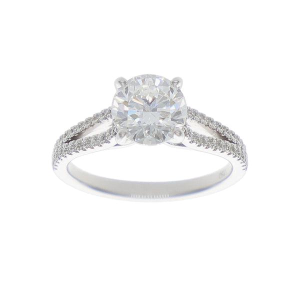 Anillo Oro Blanco y Brillantes Lab Grown AN-14214