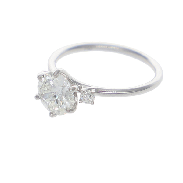 Anillo Oro Blanco y Brillantes Lab Grown AN-14215