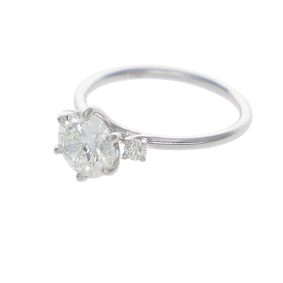 Anillo Oro Blanco y Brillantes Lab Grown AN-14215