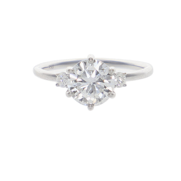 Anillo Oro Blanco y Brillantes Lab Grown AN-14215