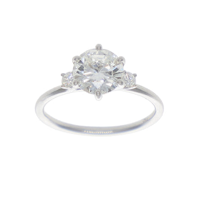 Anillo Oro Blanco y Brillantes Lab Grown AN-14215