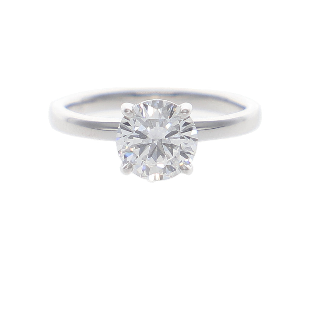 Anillo Oro Blanco y Brillantes Lab Grown AN-14216