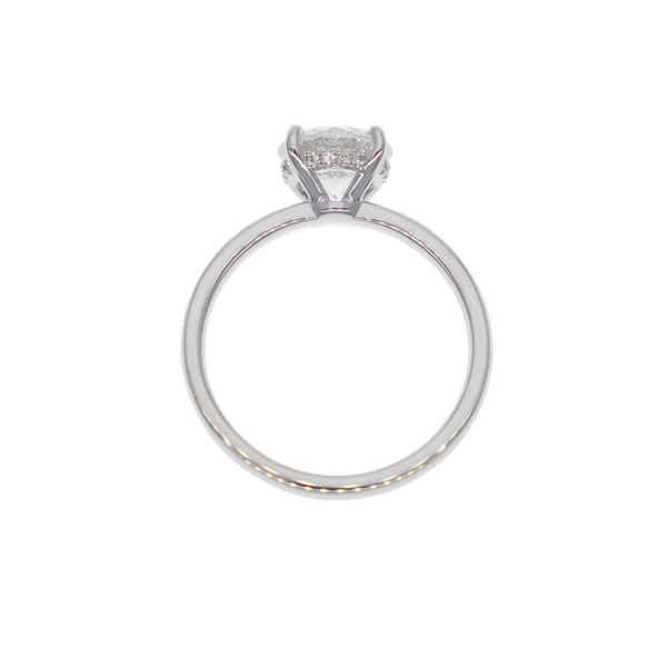 Anillo Oro Blanco y Brillantes Lab Grown AN-14216