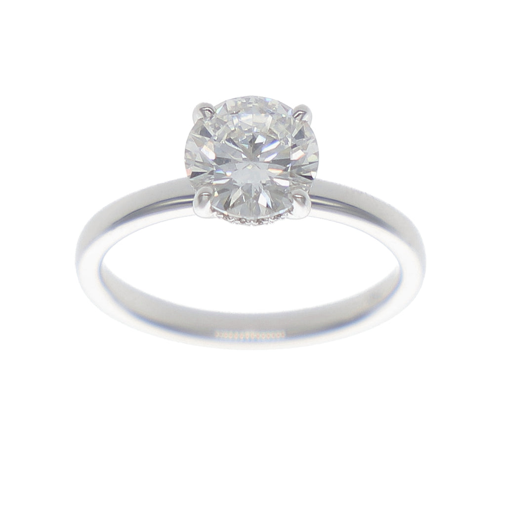Anillo Oro Blanco y Brillantes Lab Grown AN-14216