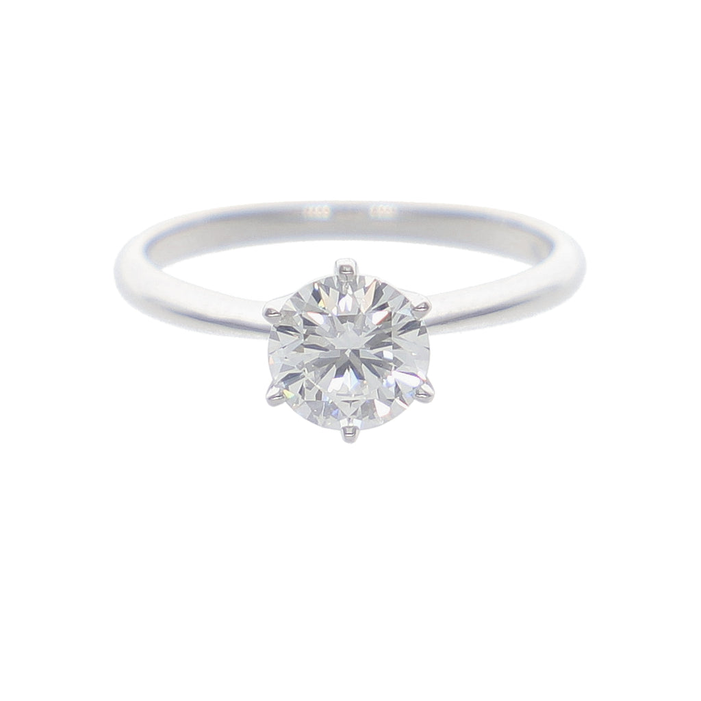 Anillo Oro Blanco y Brillantes Lab Grown AN-14217